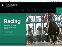 Tablet Screenshot of fairgroundsracecourse.com